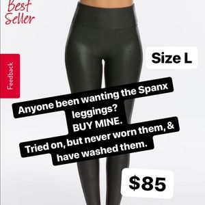 Spanx Faux Leather Leggings